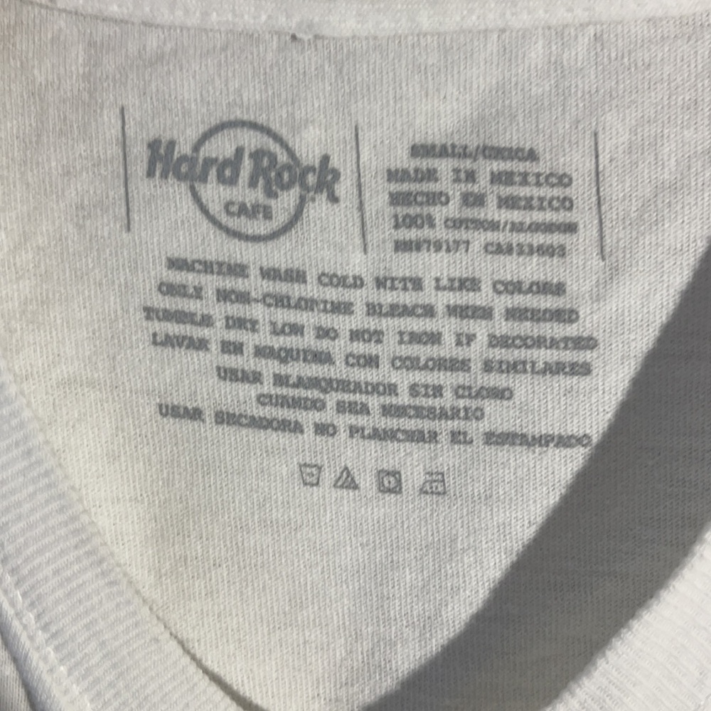 Hard Rock Cafe white T Shirt Bourbon Street Small - Picture 2 of 3